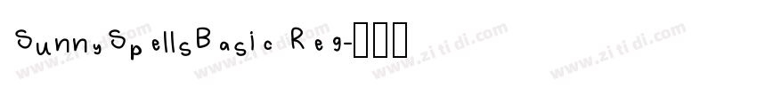 SunnySpellsBasic Reg字体转换